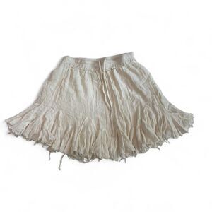 Unbranded Women's Cream and White Skirt